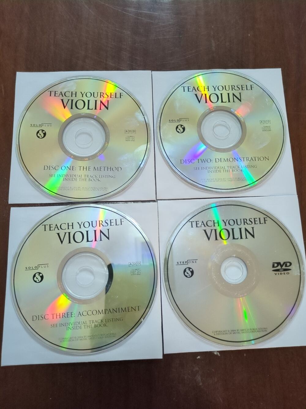 Teach Yourself Violin Course: A Complete Learning System 3 CD 1 dvd discs only